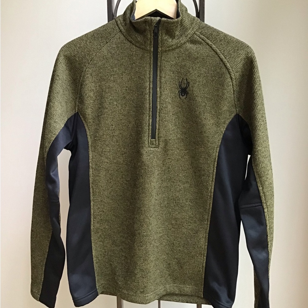 Spyder Quarter Zip‎ Pullover Fleece Sweatshirt Jacket Sweater